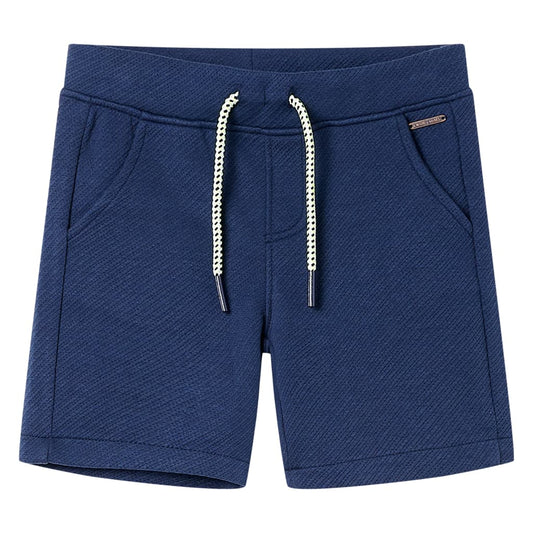 Children's shorts with drawstring, navy blue, 92