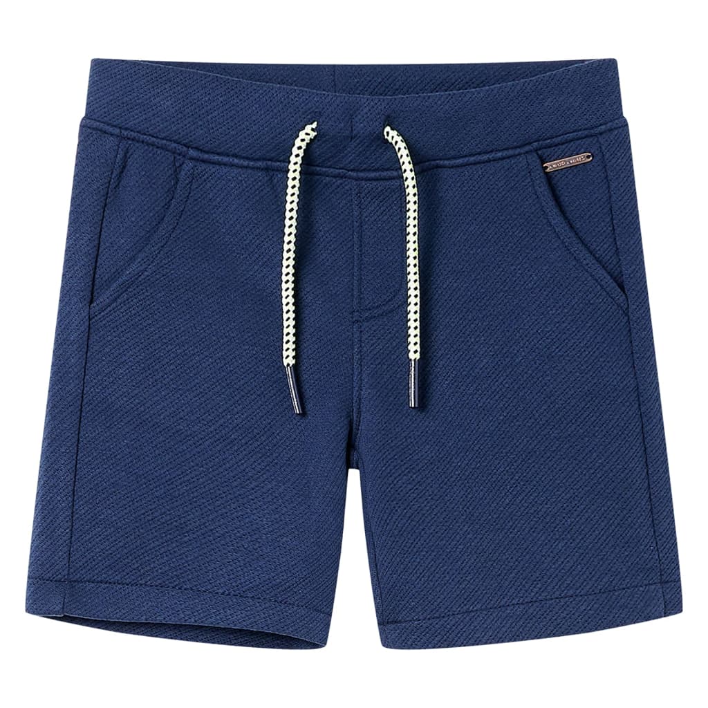 Children's shorts with drawstring, navy blue, 104