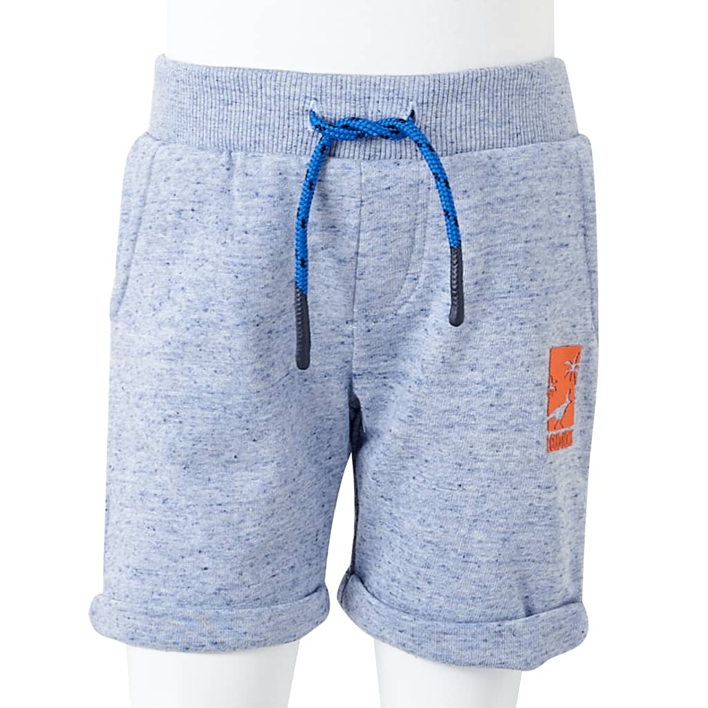 Children's shorts with drawstring, blue, 104