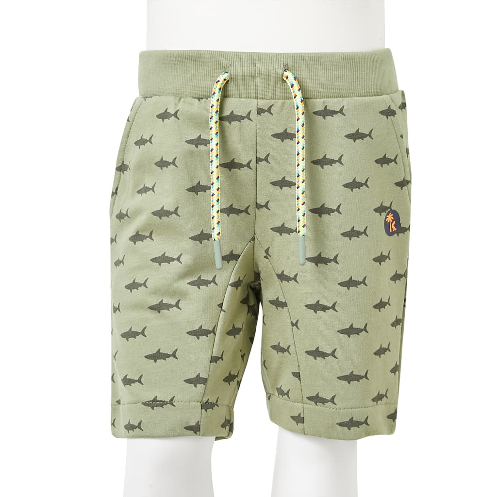 Children's shorts with drawstring, light khaki, 92