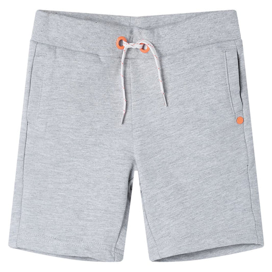 Children's shorts with drawstring, gray, 104