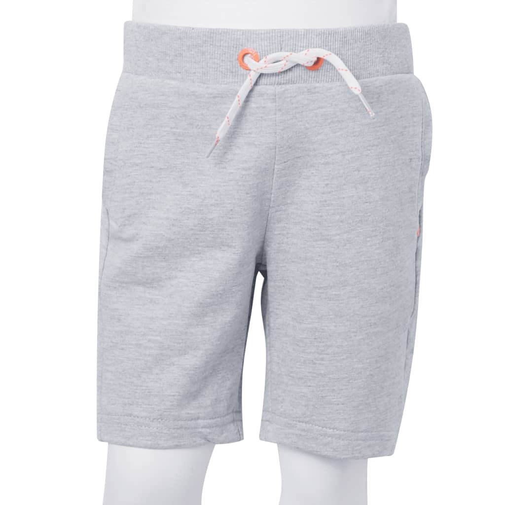 Children's shorts with drawstring, gray, 104