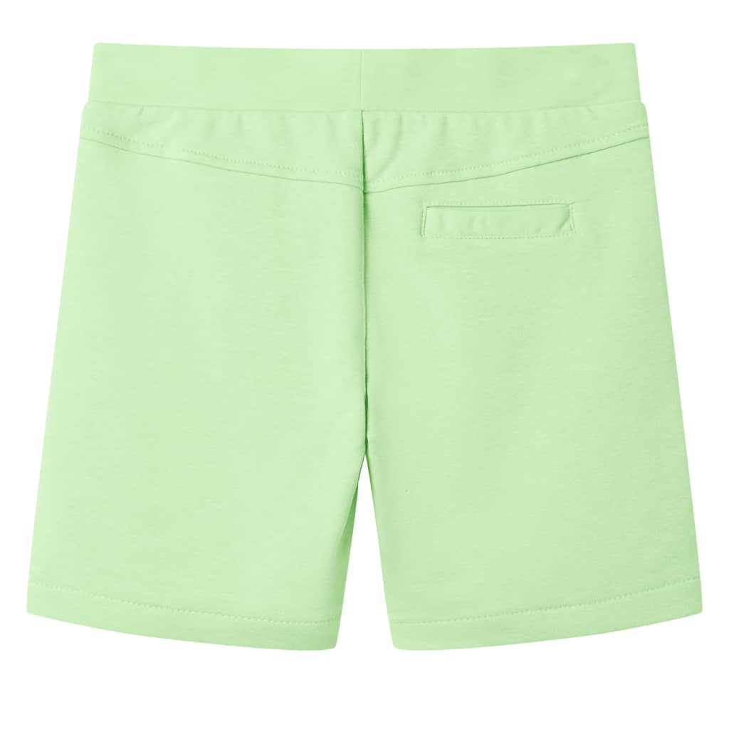 Children's shorts neon green 92