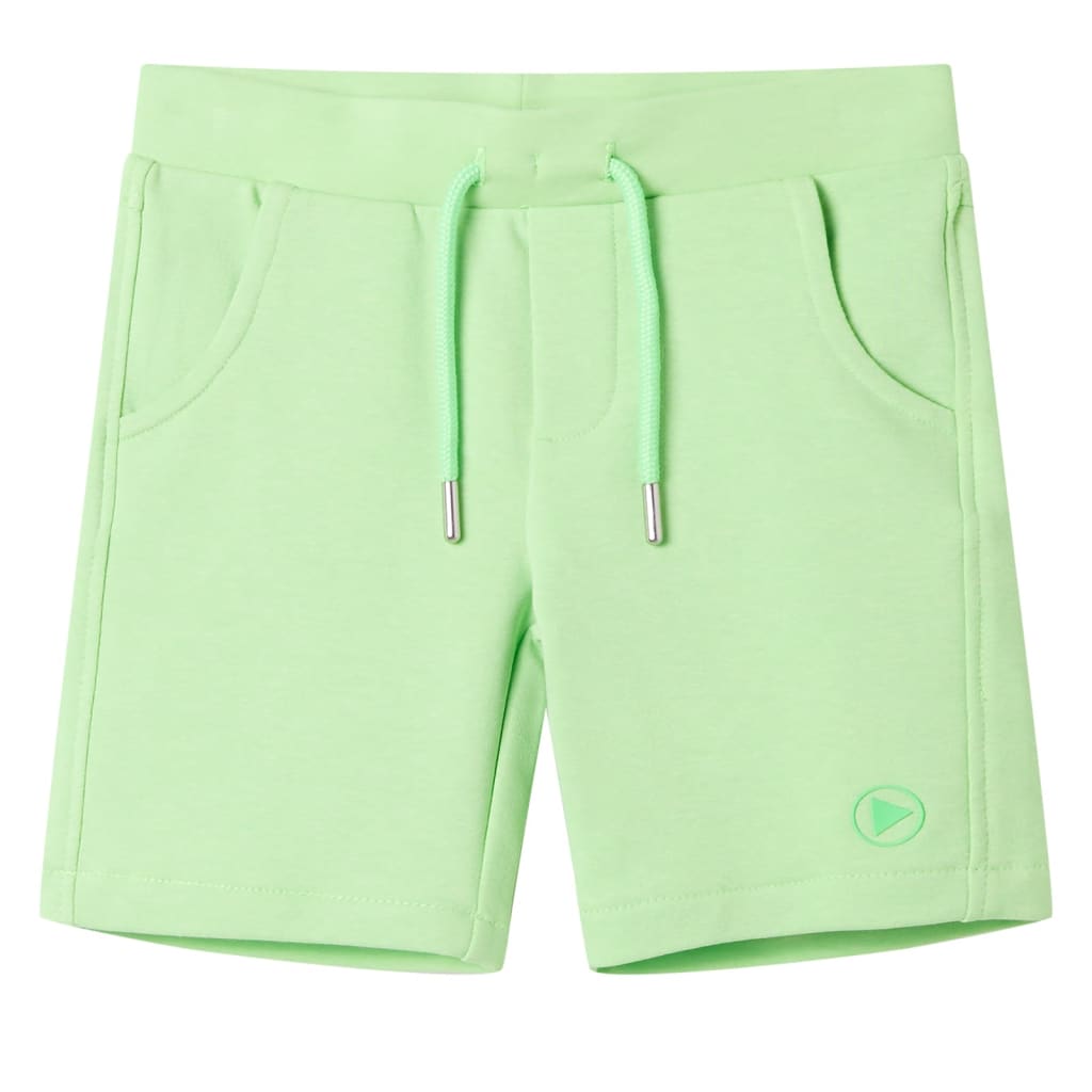 Children's shorts neon green 104