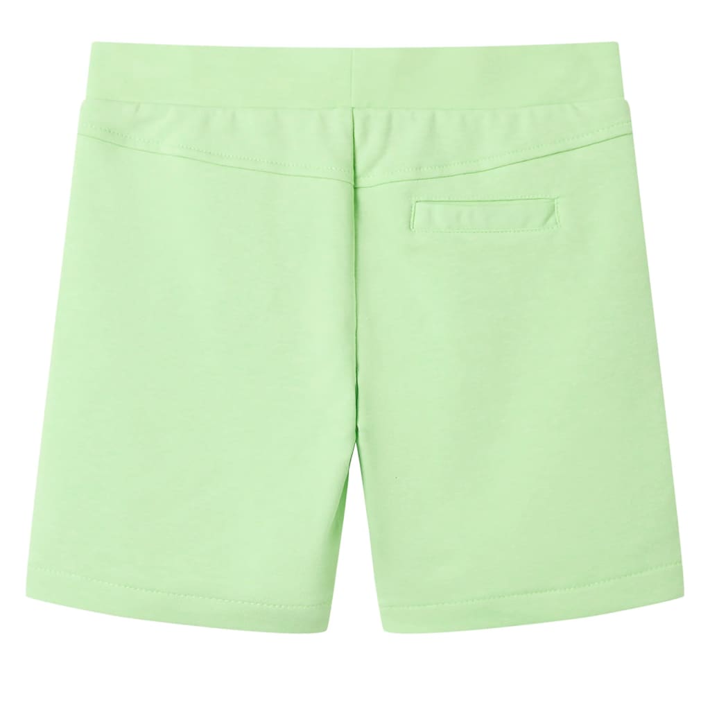 Children's shorts neon green 104