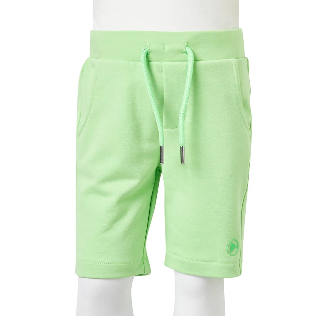 Children's shorts neon green 104