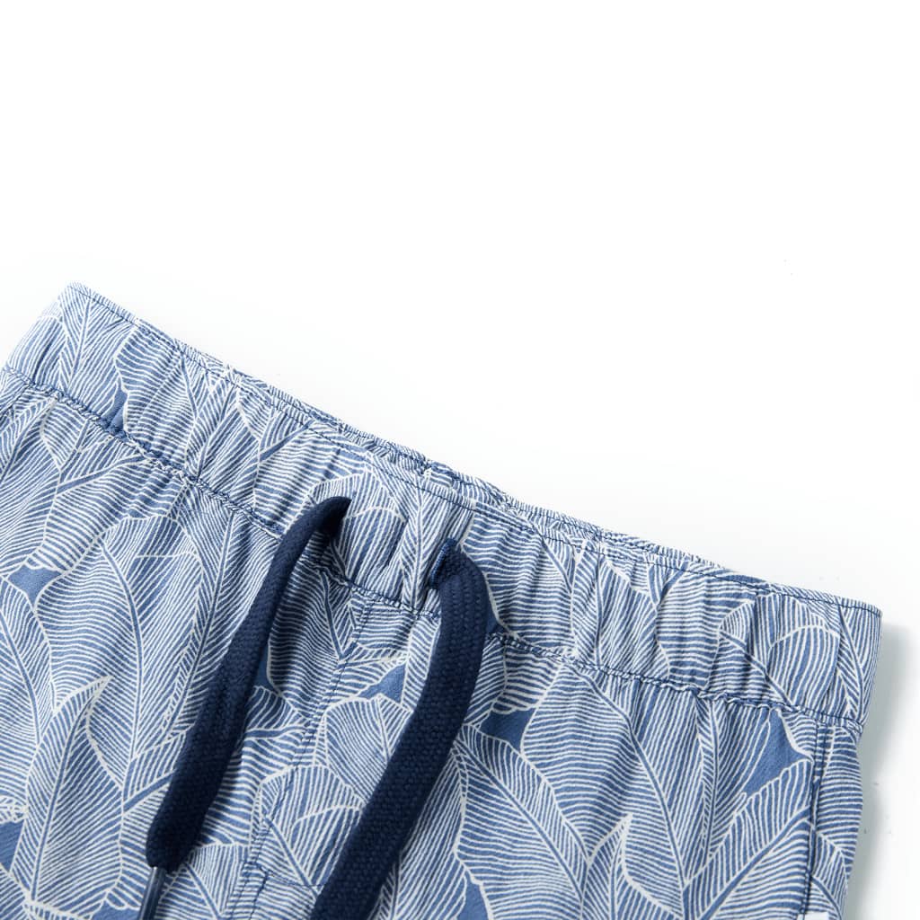 Children's shorts with drawstring, navy blue, 104