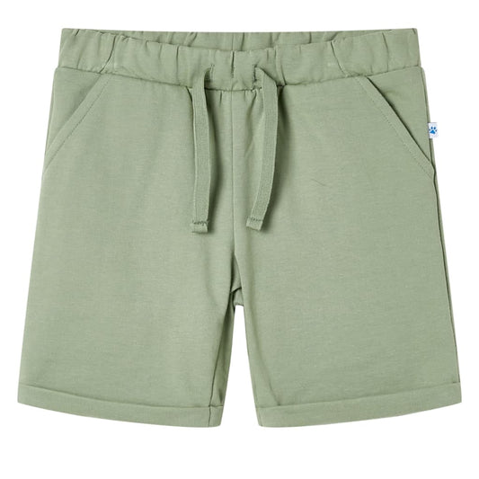 Children's shorts with drawstring, light khaki, 92