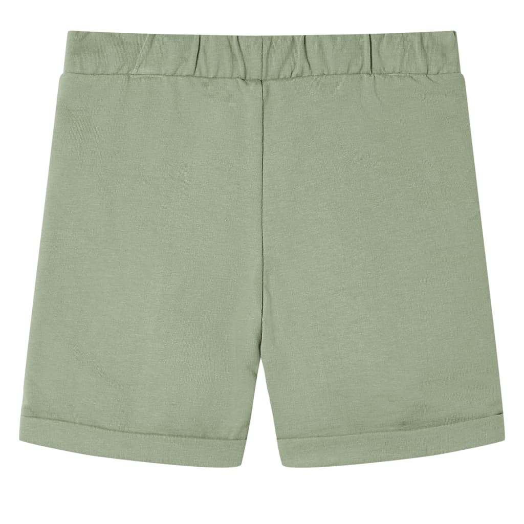 Children's shorts with drawstring, light khaki, 92