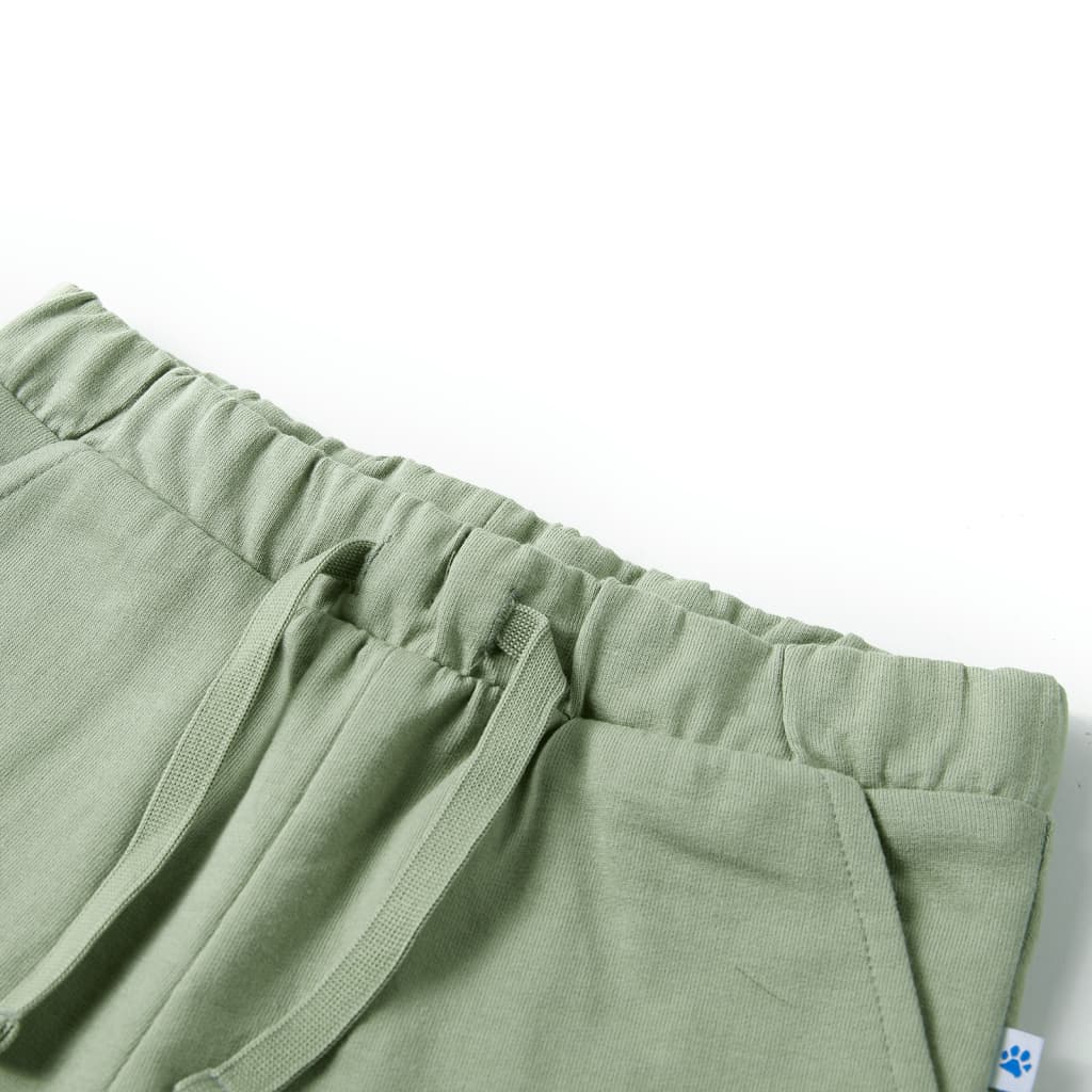 Children's shorts with drawstring, light khaki, 92