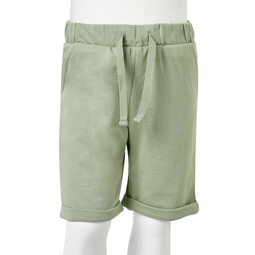 Children's shorts with drawstring, light khaki, 92