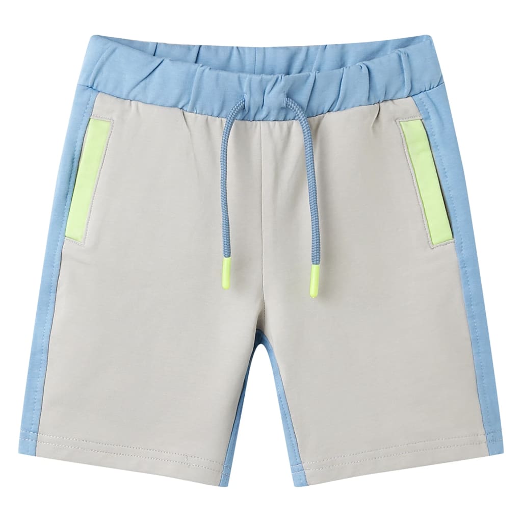 Children's shorts with drawstring, blue, 92