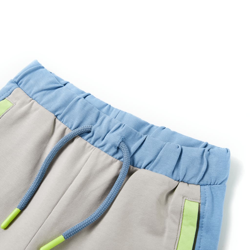 Children's shorts with drawstring, blue, 92