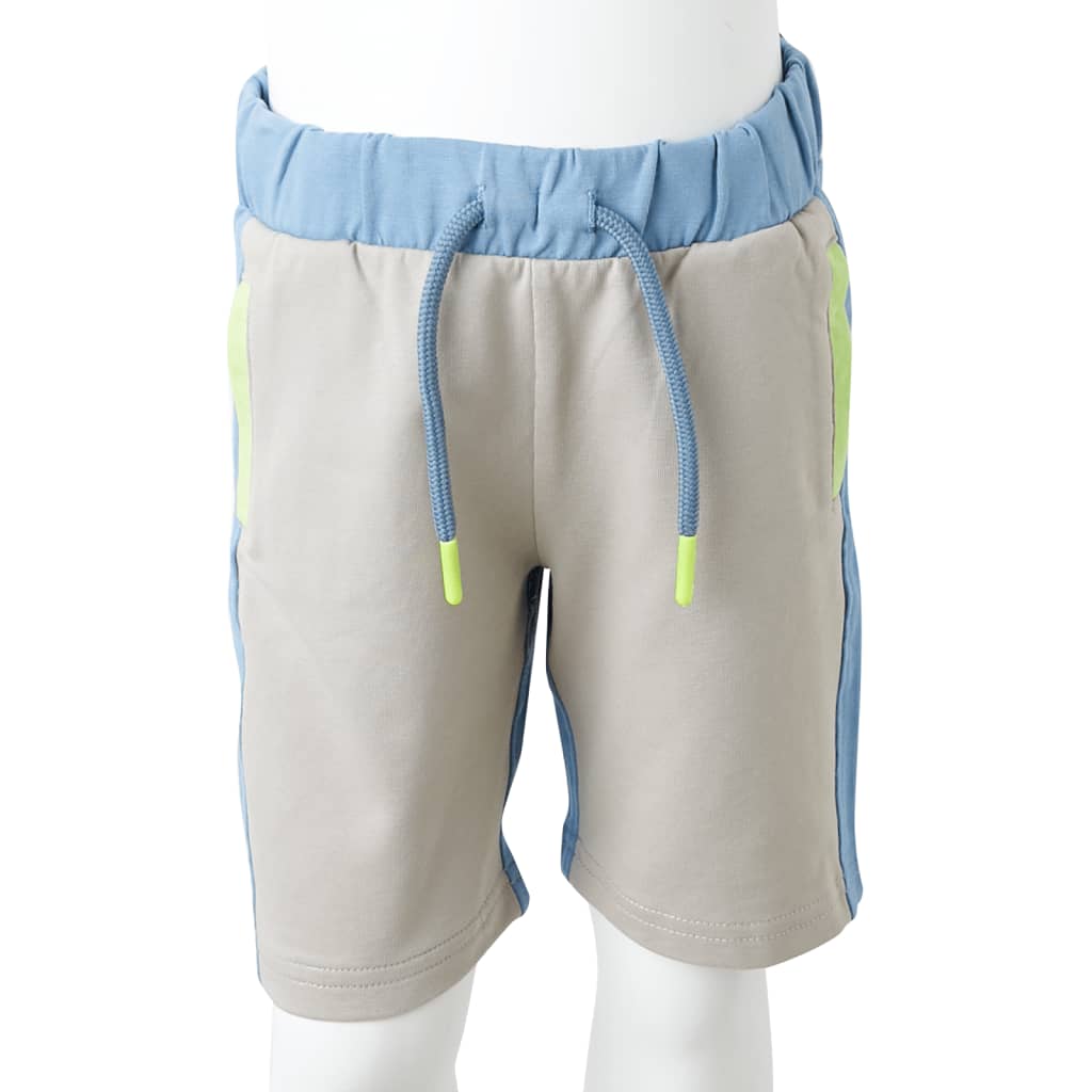 Children's shorts with drawstring, blue, 92