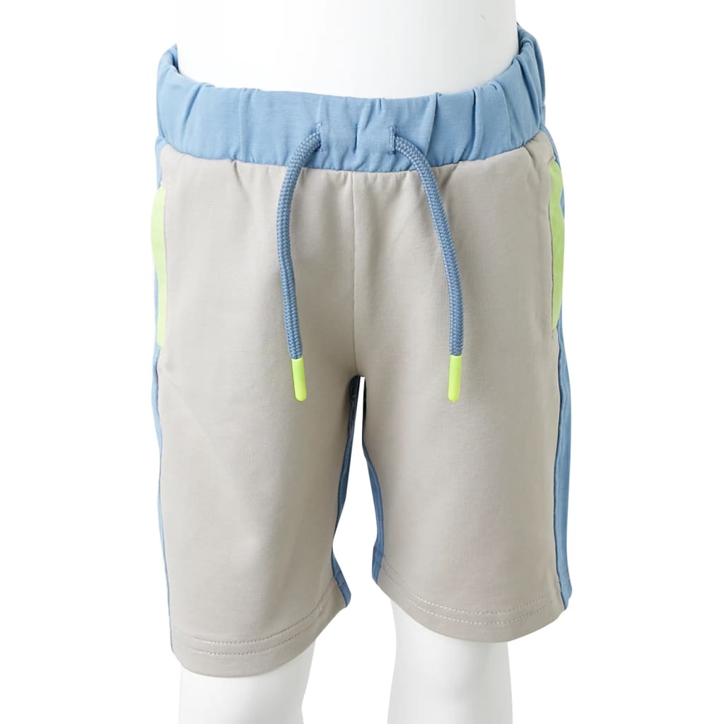 Children's shorts with drawstring, blue, 104