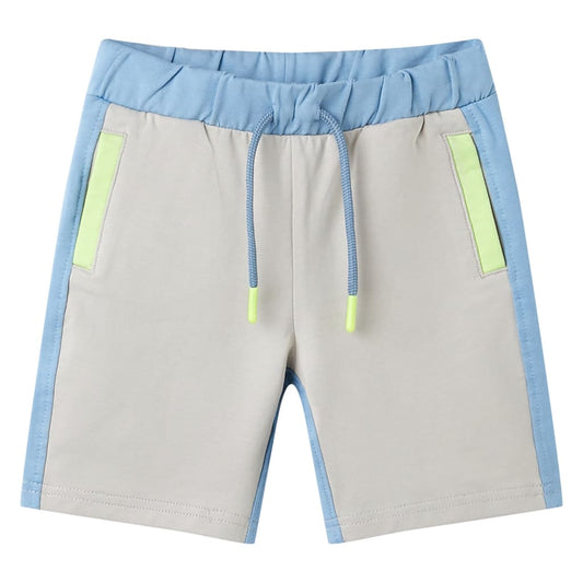 Children's shorts with drawstring, blue, 128