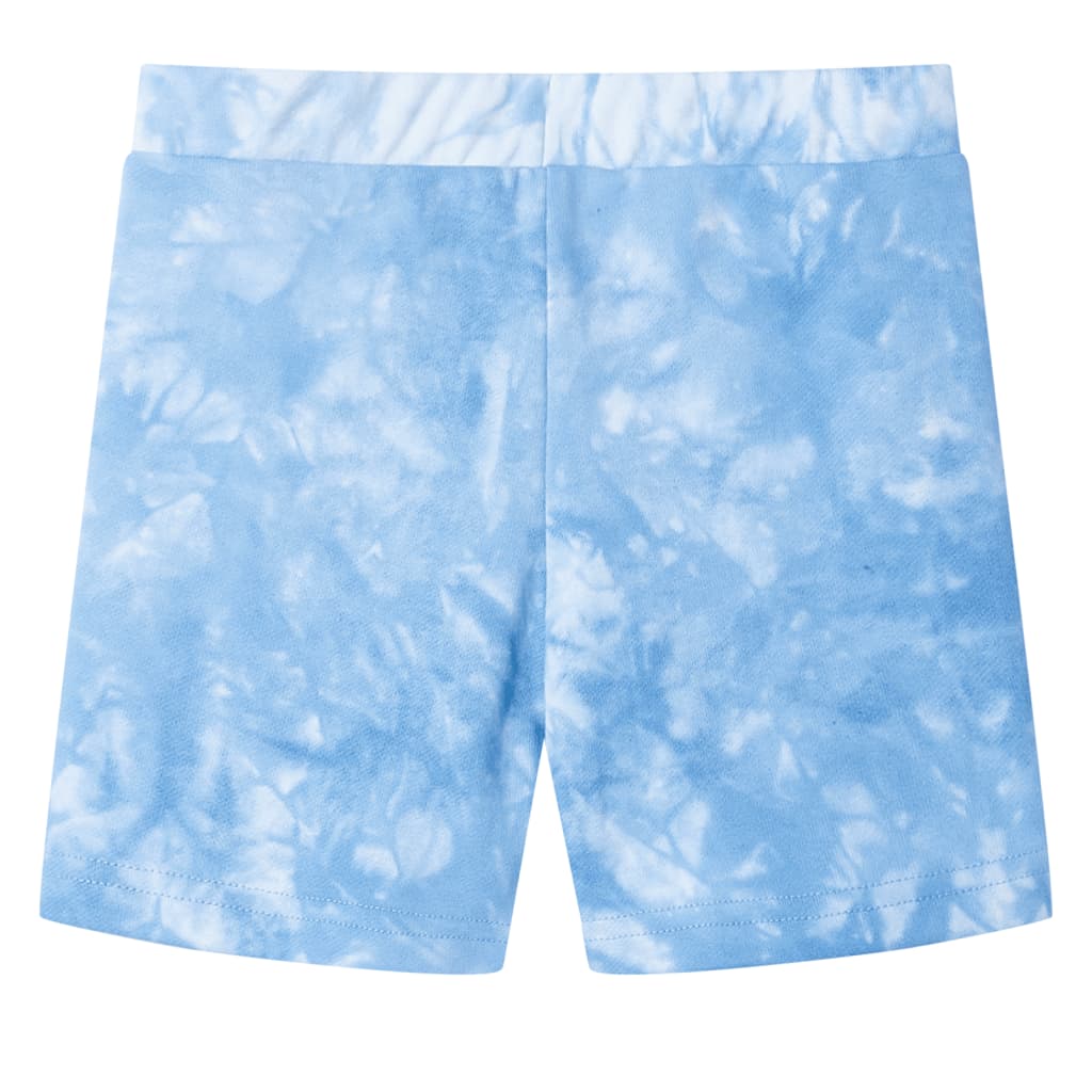 Children's shorts with drawstring, soft blue, 92