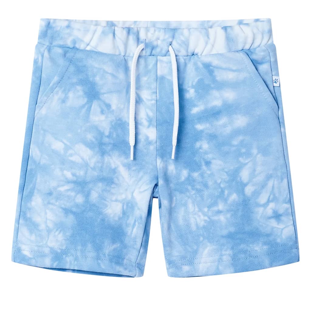 Children's shorts with drawstring, soft blue, 104