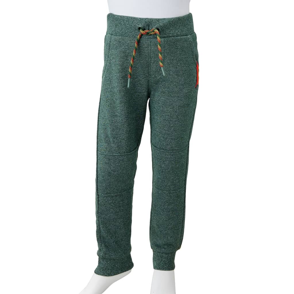 Children's sweatpants, dark green, 104