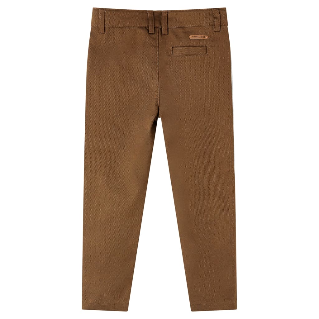 Children's trousers, cognac brown, 92