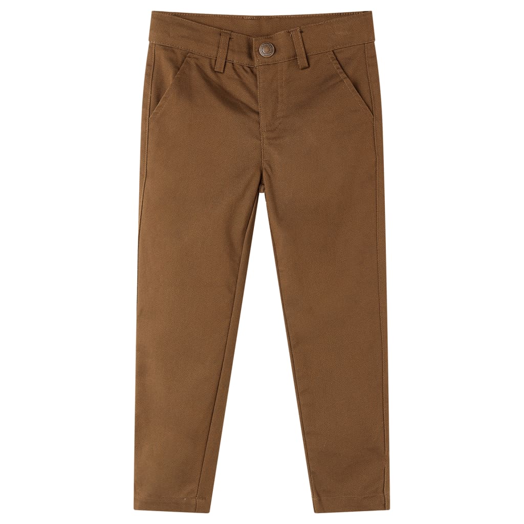 Children's trousers, cognac brown, 104