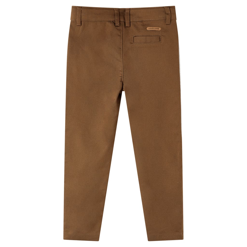 Children's trousers, cognac brown, 104