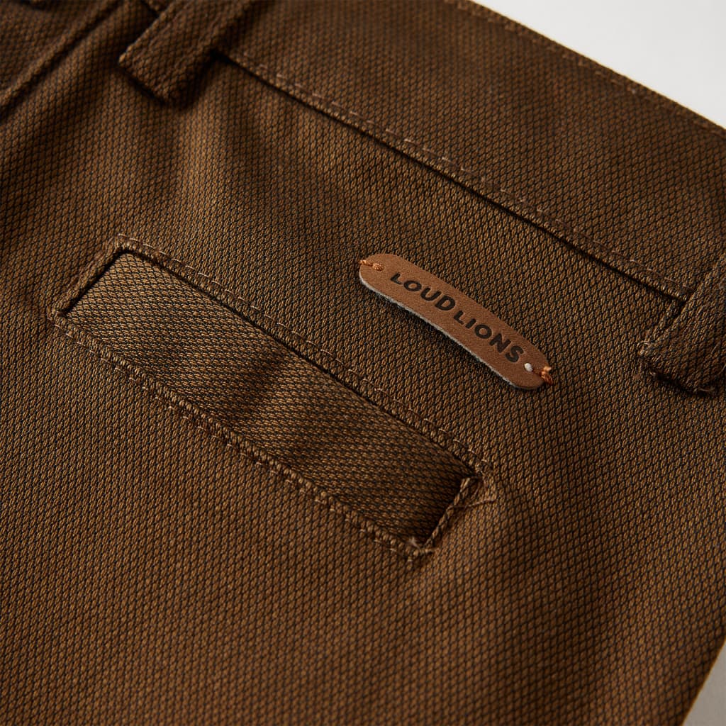 Children's trousers, cognac brown, 104