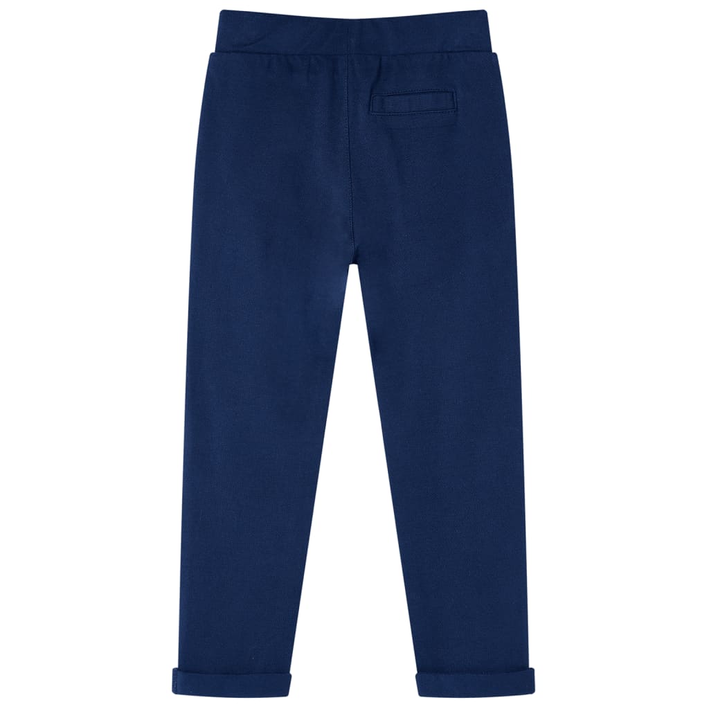 Children's trousers with drawstring, navy blue, 92