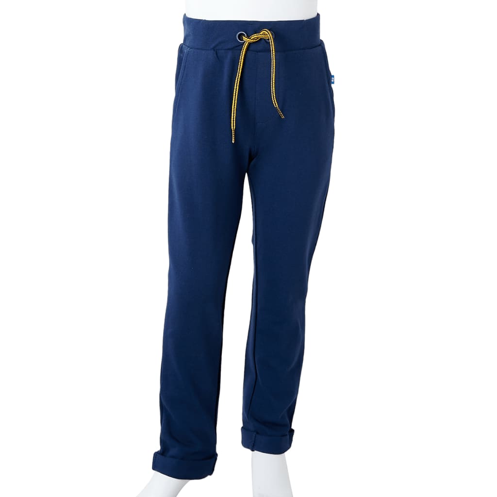 Children's trousers with drawstring, navy blue, 92