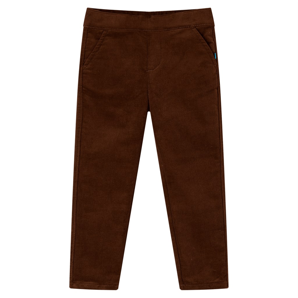 Children's trousers, cognac brown, 92