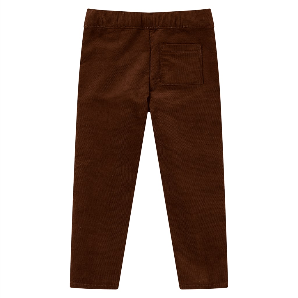 Children's trousers, cognac brown, 92