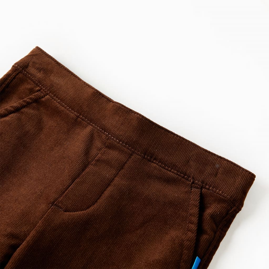 Children's trousers, cognac brown, 92