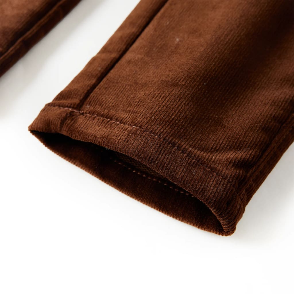 Children's trousers, cognac brown, 92