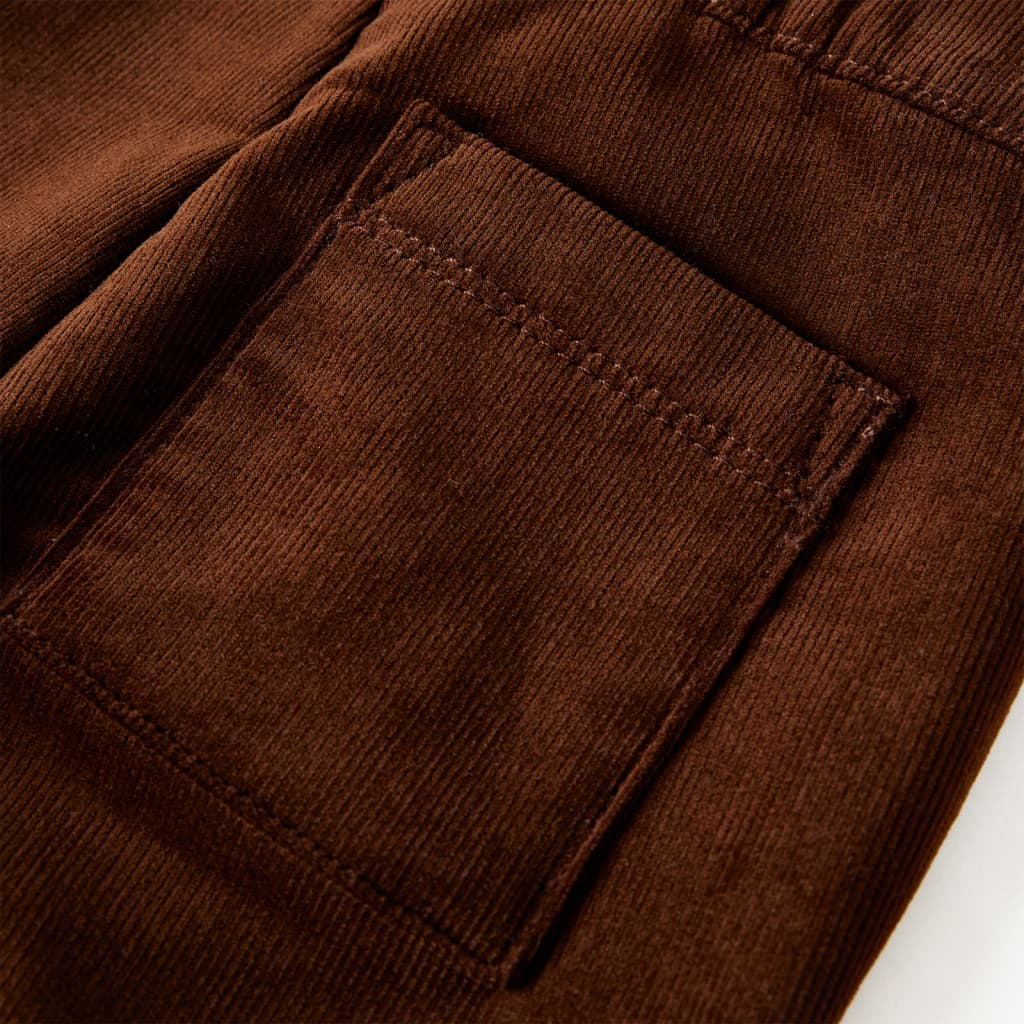 Children's trousers, cognac brown, 92