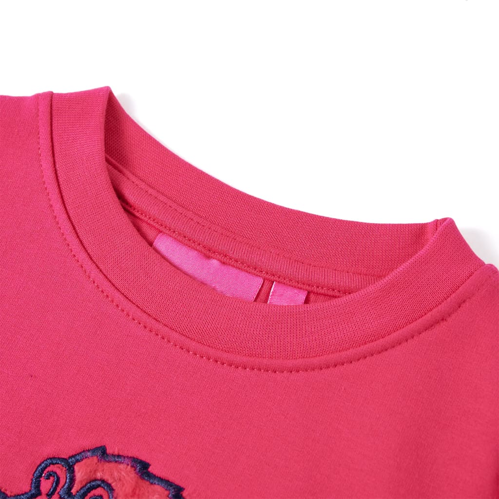 Children's sweatshirt, bright pink, 116