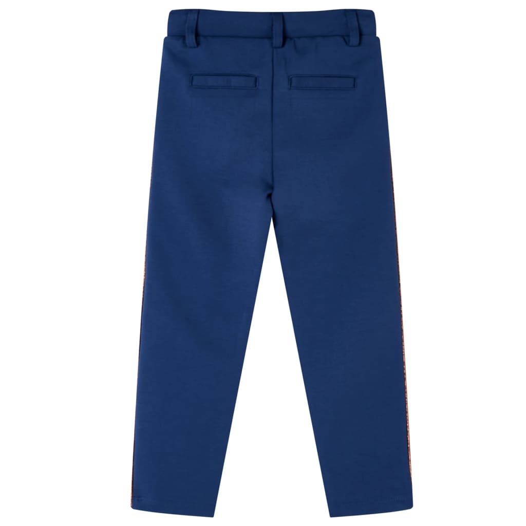 Children's trousers with drawstring, navy blue, 92