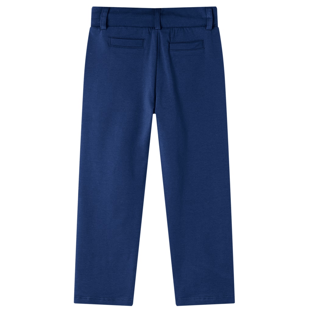 Children's trousers with drawstring, navy blue, 116