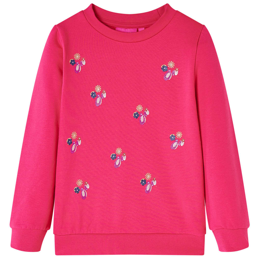 Children's sweatshirt, bright pink, 104