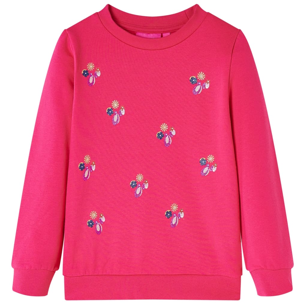 Children's sweatshirt, bright pink, 116