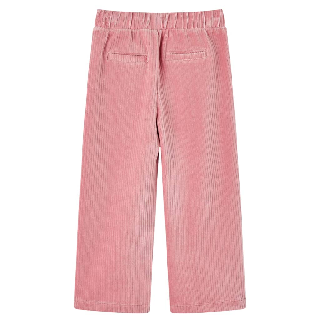 Children's corduroy pants, light pink, 92