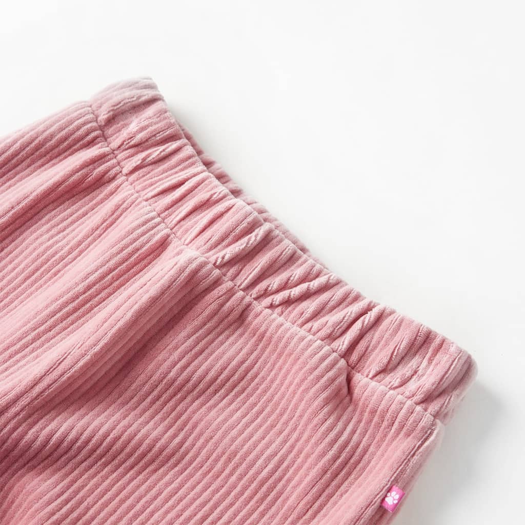 Children's corduroy pants, light pink, 92