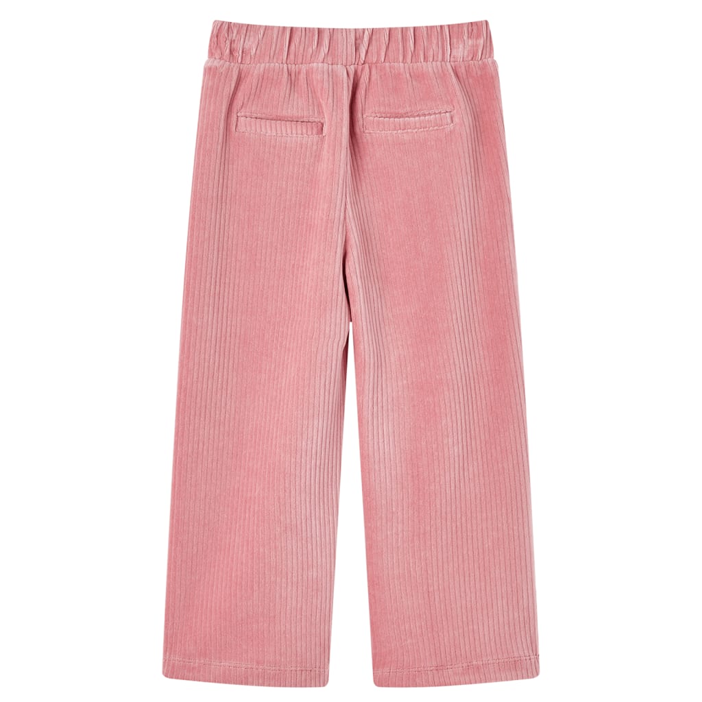 Children's corduroy pants, light pink, 104