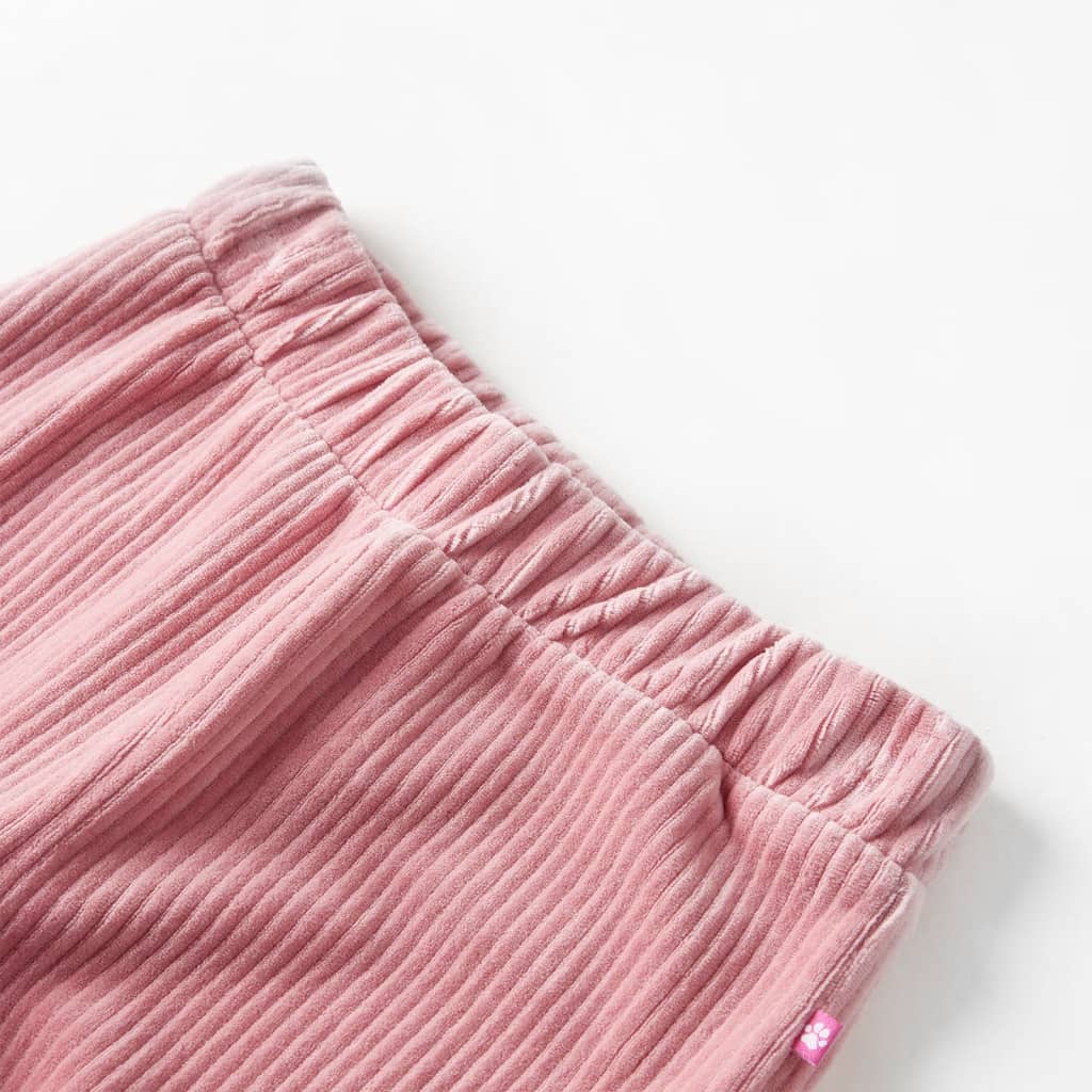 Children's corduroy pants, light pink, 104