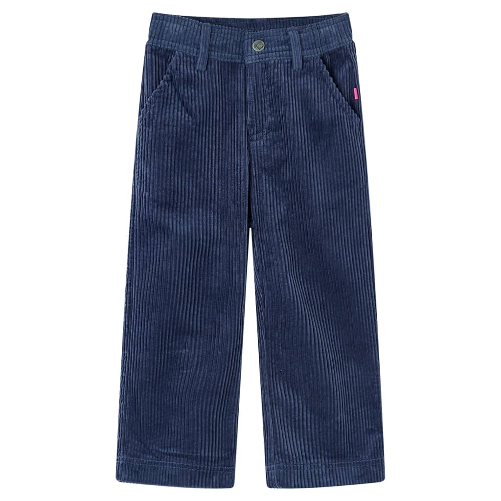 Children's corduroy pants, navy blue, 92