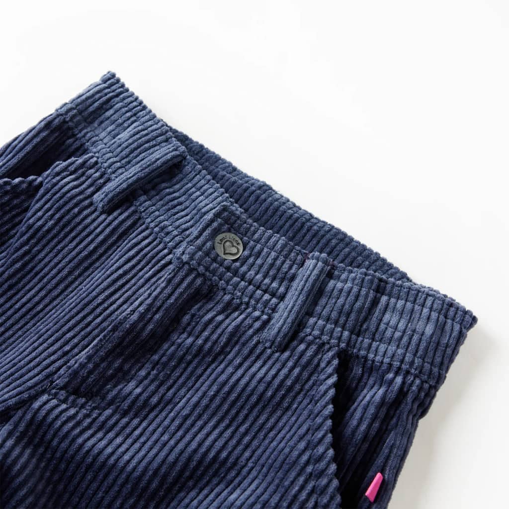 Children's corduroy pants, navy blue, 92