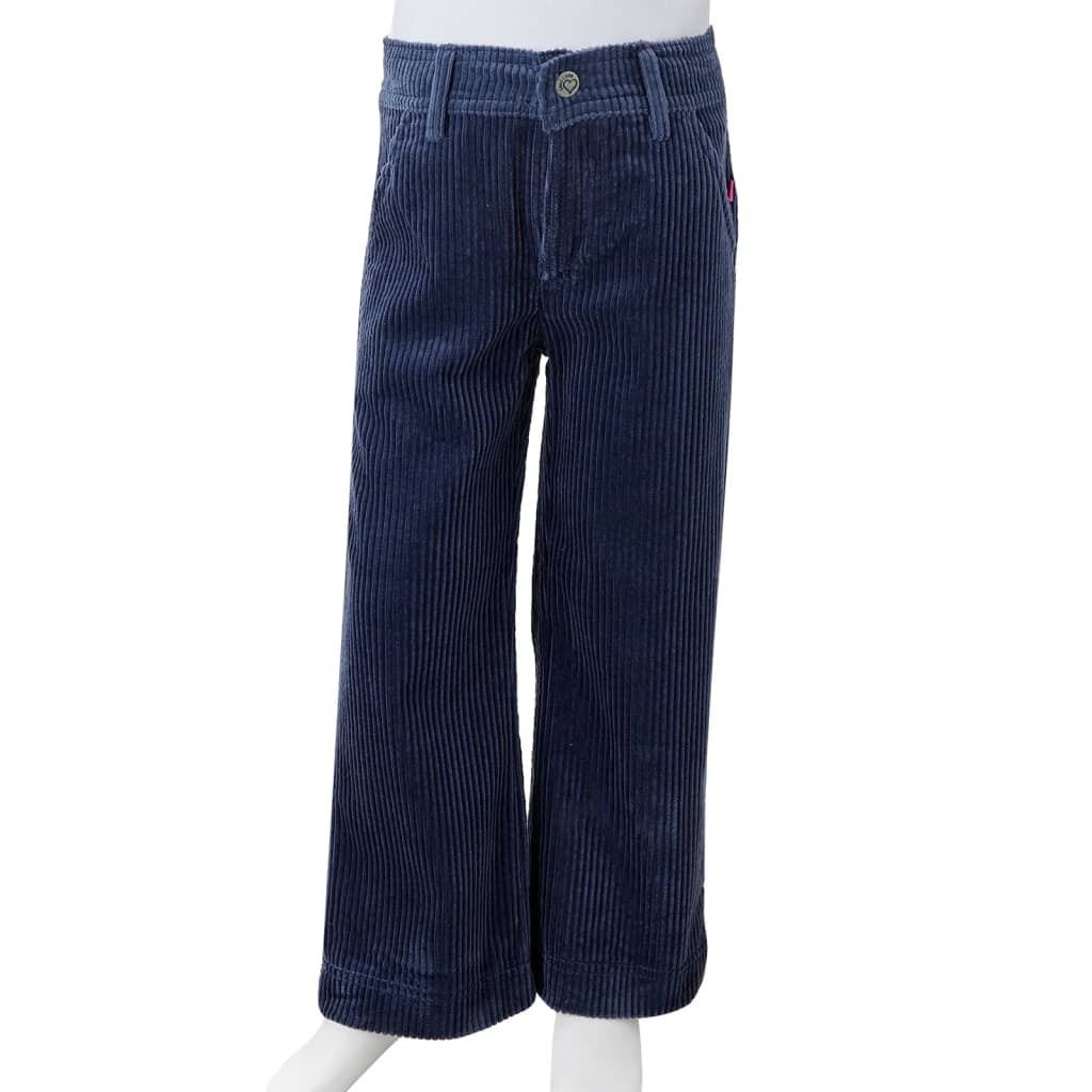 Children's corduroy pants, navy blue, 92