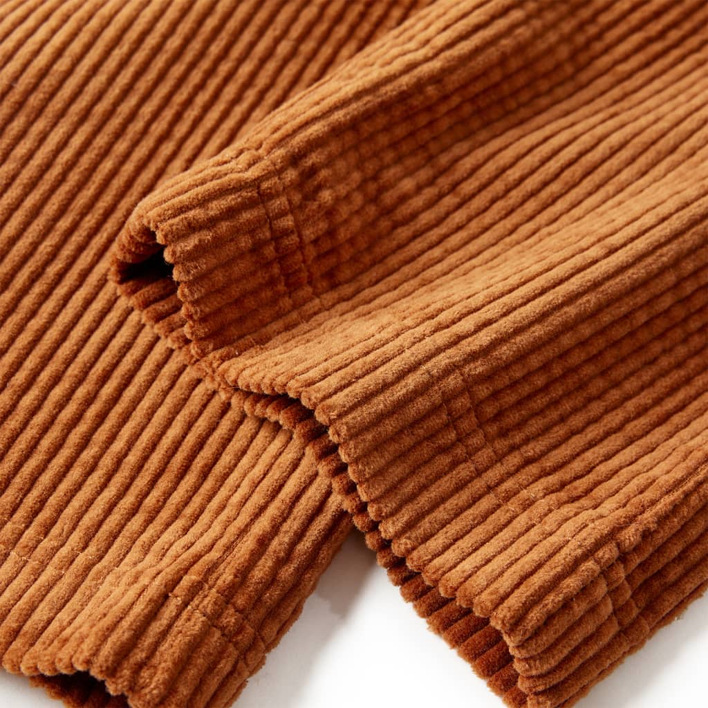 Children's corduroy trousers, cognac brown, 92