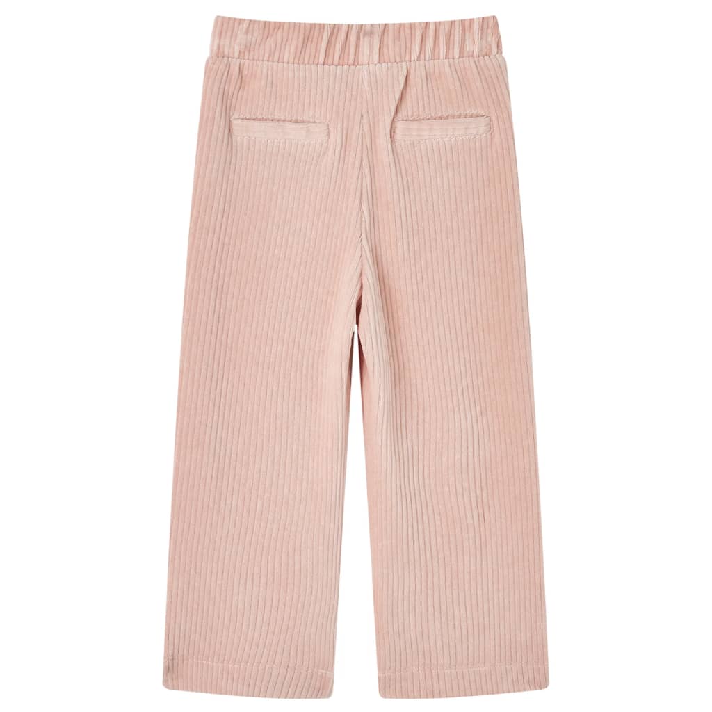 Children's corduroy pants, light pink, 92