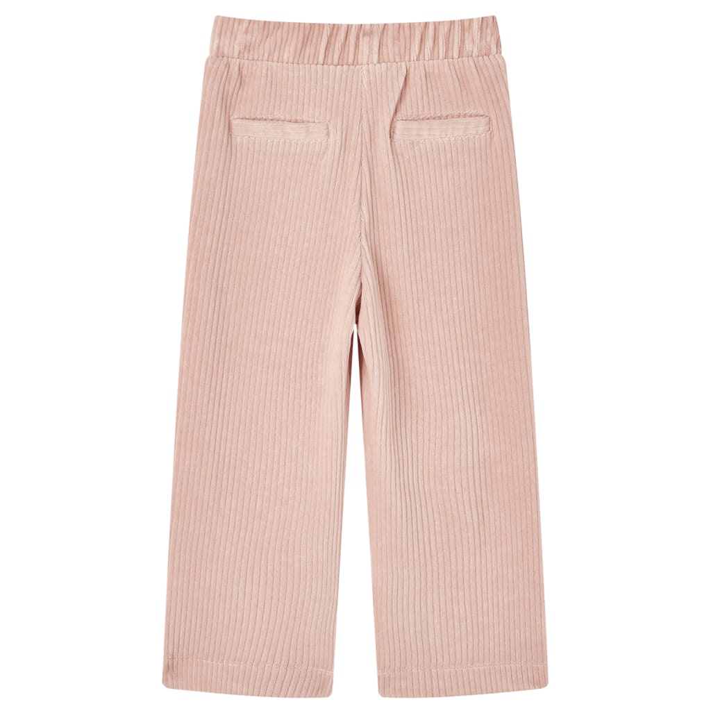 Children's corduroy pants, light pink, 104