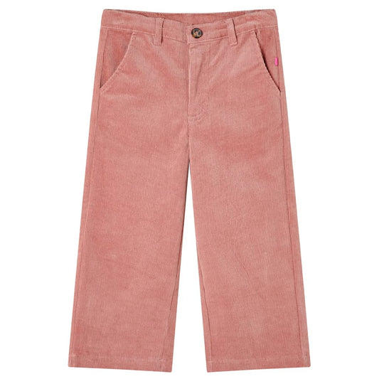 Children's corduroy pants, old pink, 92